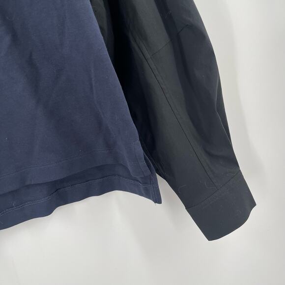 ATHLETA Top Size Small Harlow Hybrid Navy Black Athleisure Casual Work Office - Picture 8 of 15